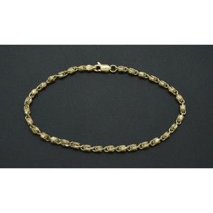 Real 10k Yellow Gold 3mm Turkish Rope Chain Bracelet and Anklet